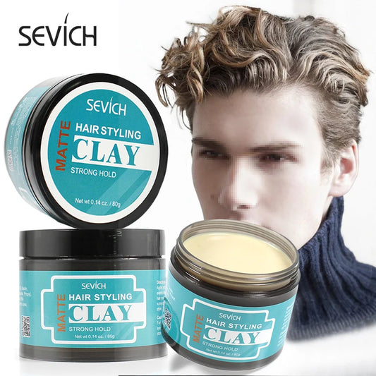 Sevich Matte Strong Hold Hair Styling Clay Gel for Men – Molding Cream, Natural Matte Finish, Long-Lasting Hold