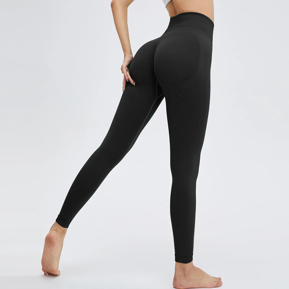 Seamless Push-Up Leggings – High-Waist Tummy Control