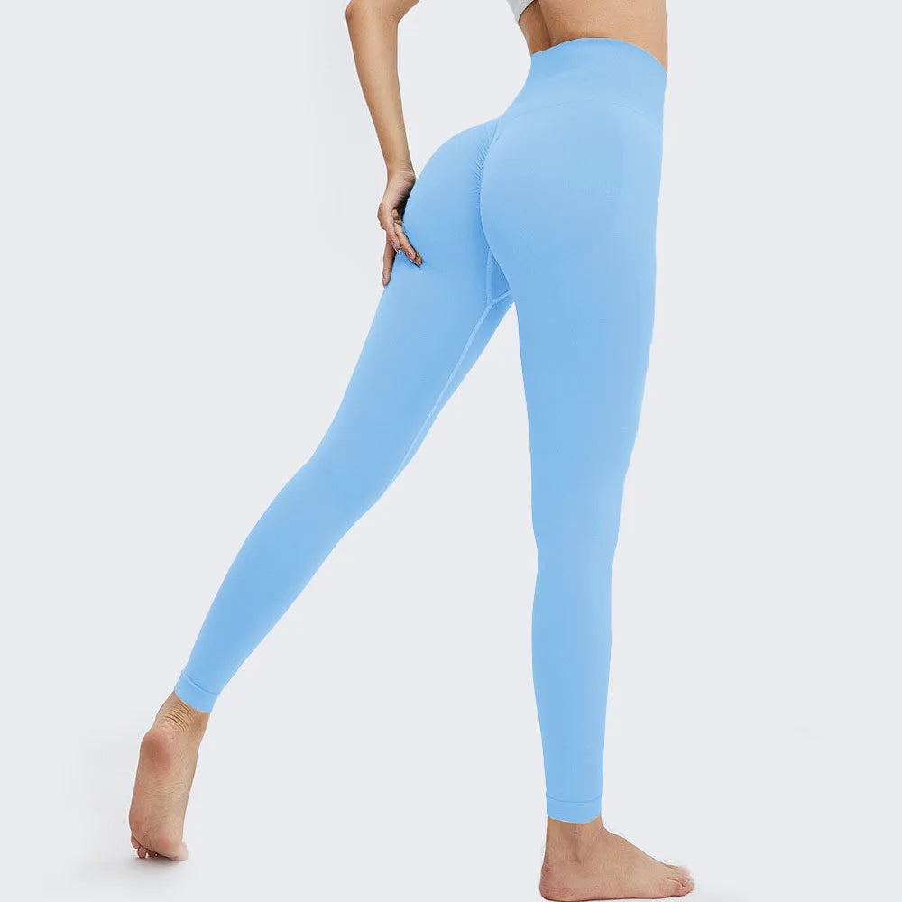 Seamless Push-Up Leggings – High-Waist Tummy Control