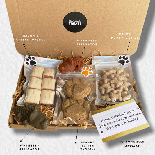 Letterbox Dog treat box, Puppy treat box, dog treats box, gifts for dog lovers, gifts for pets, dog gift box, Free delivery UK