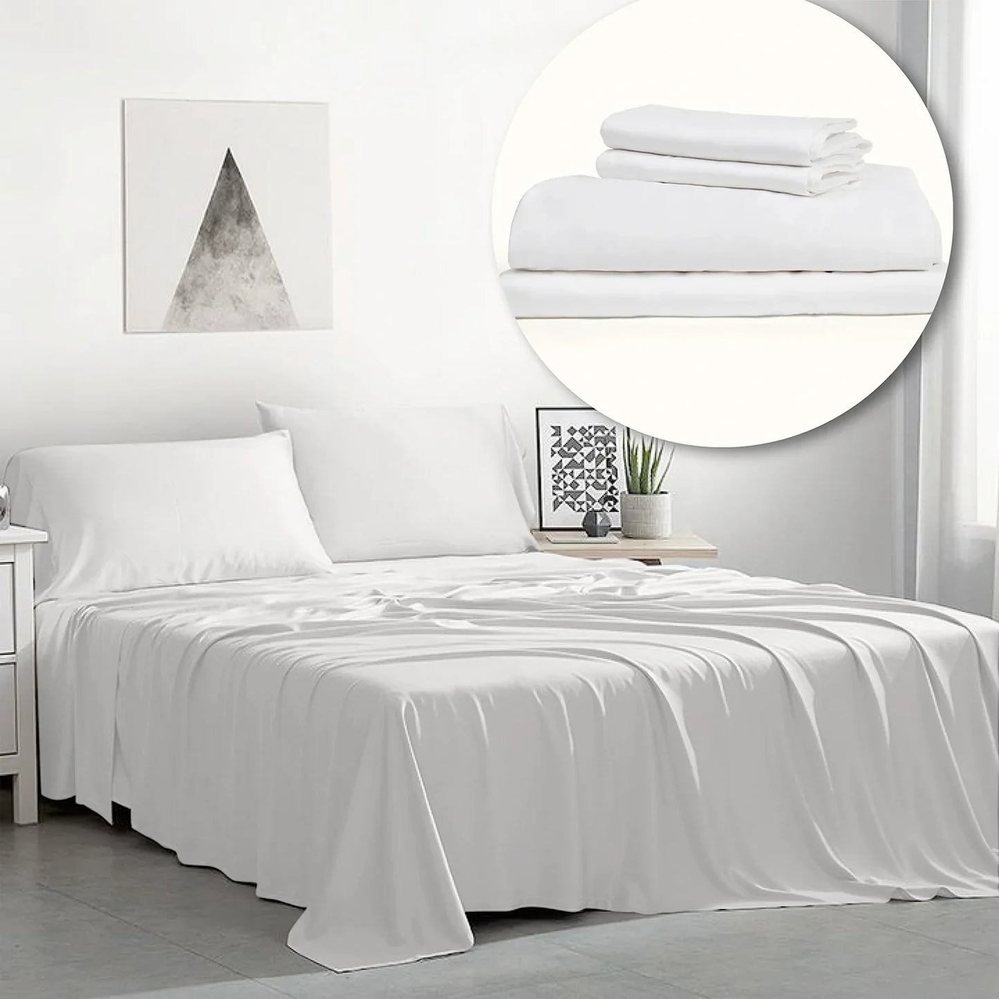 White Bamboo Sheets