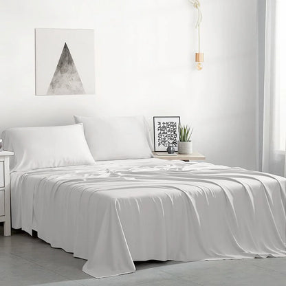 White Bamboo Duvet Cover Set